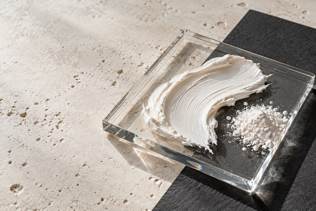 White pigment on glass: AI editorial illustration of opacity