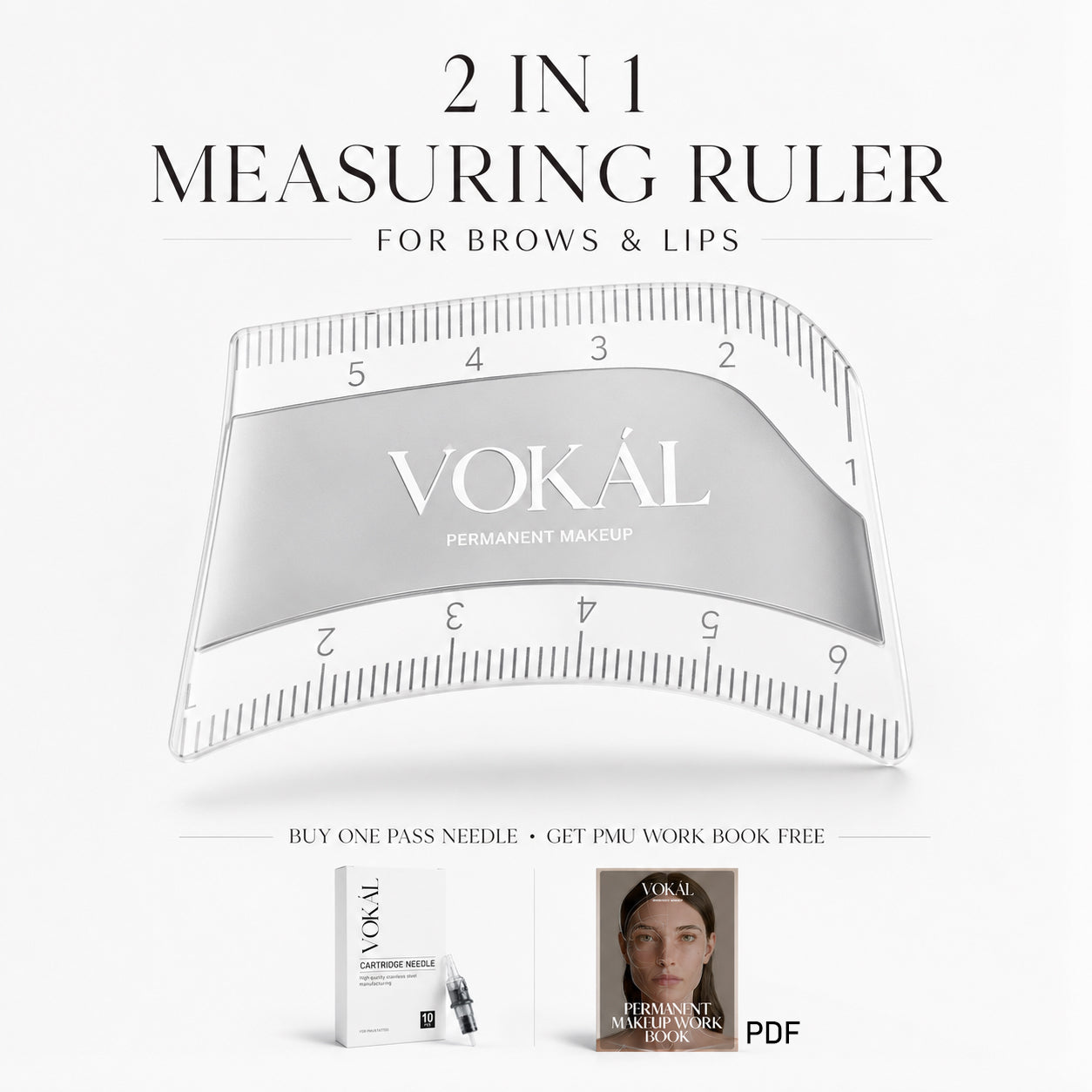 VOKAL PMU Brow Mapping Ruler