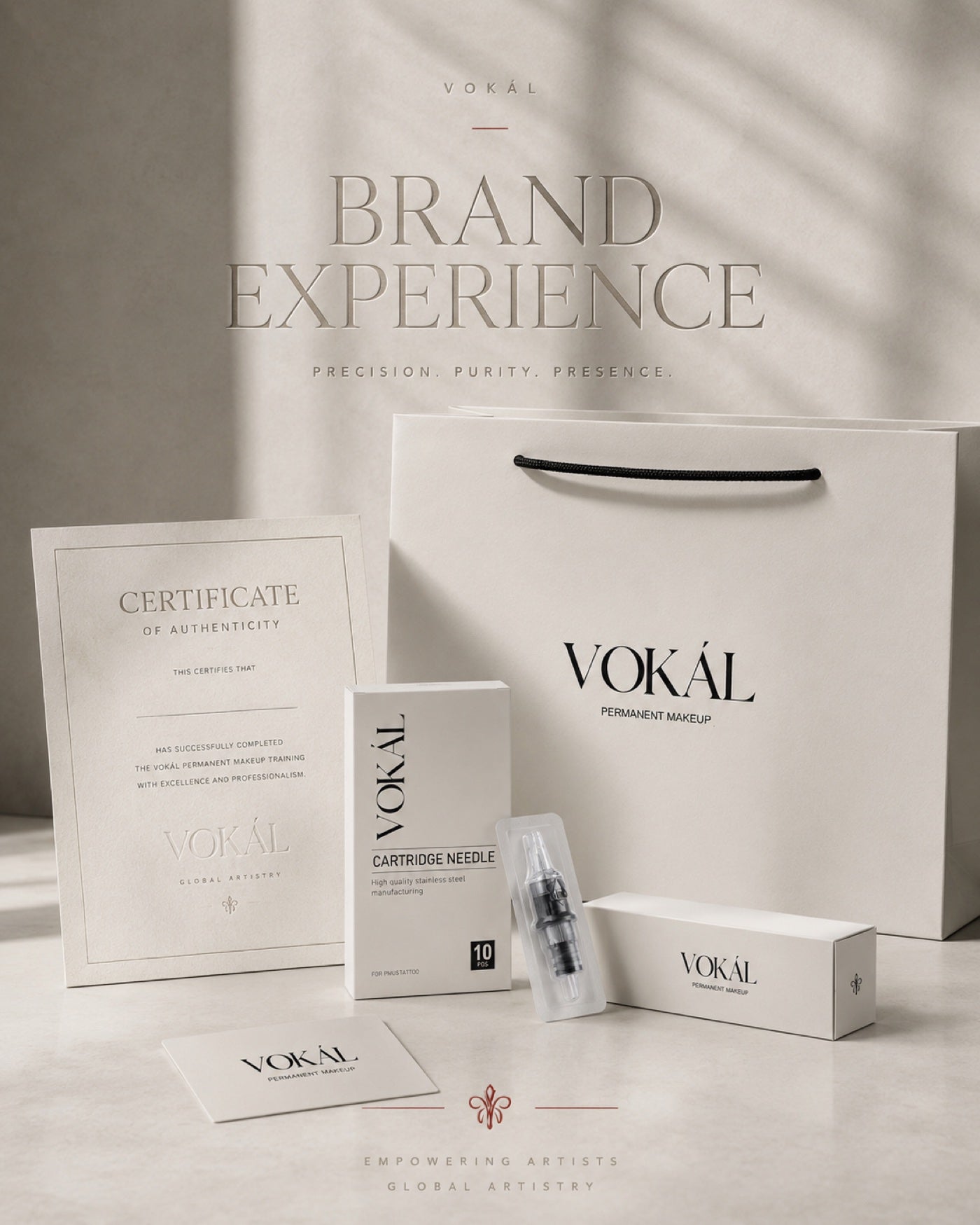VOKAL brand experience certificate and PMU artist education package