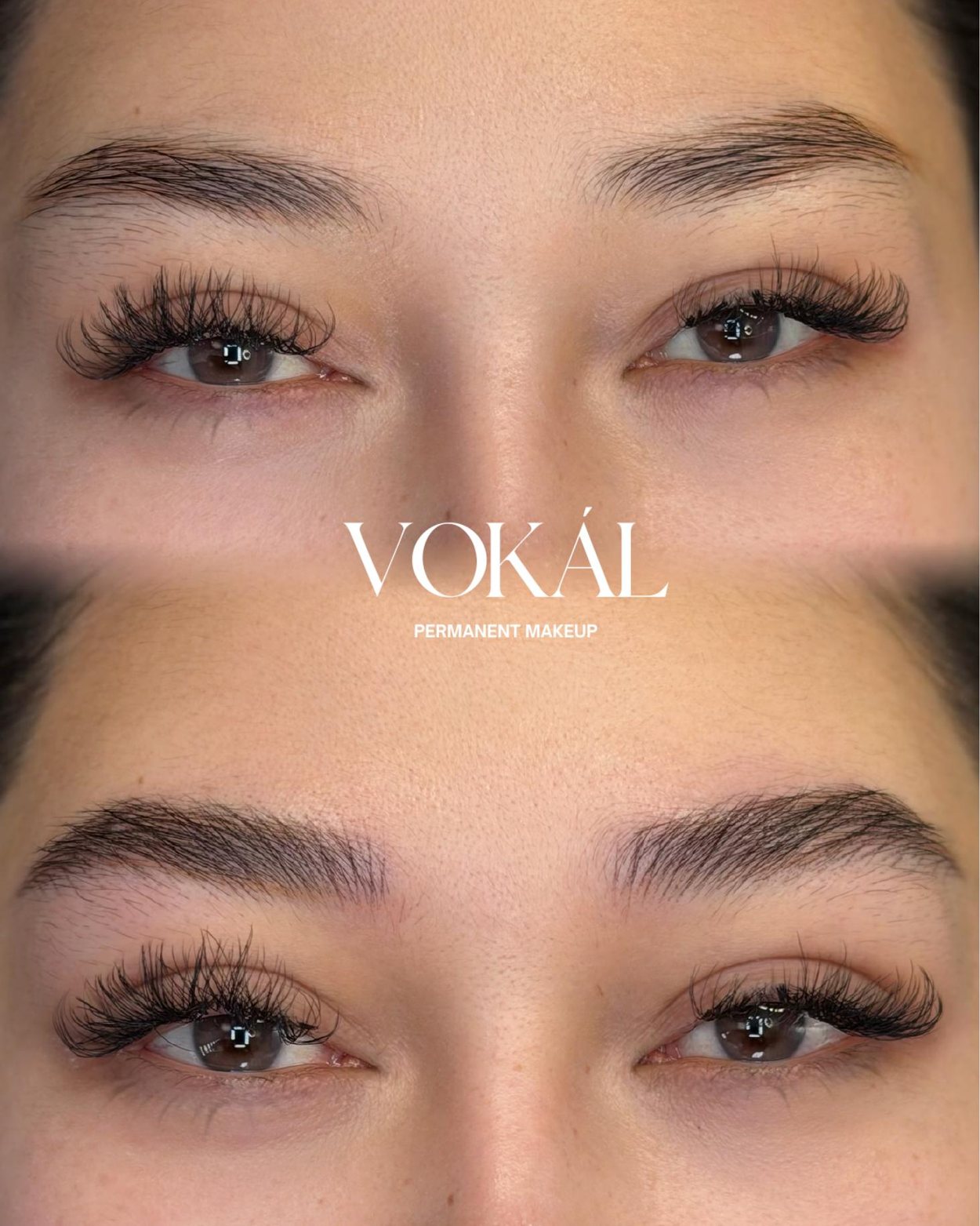 VOKAL eyebrow pigment result with soft powder effect