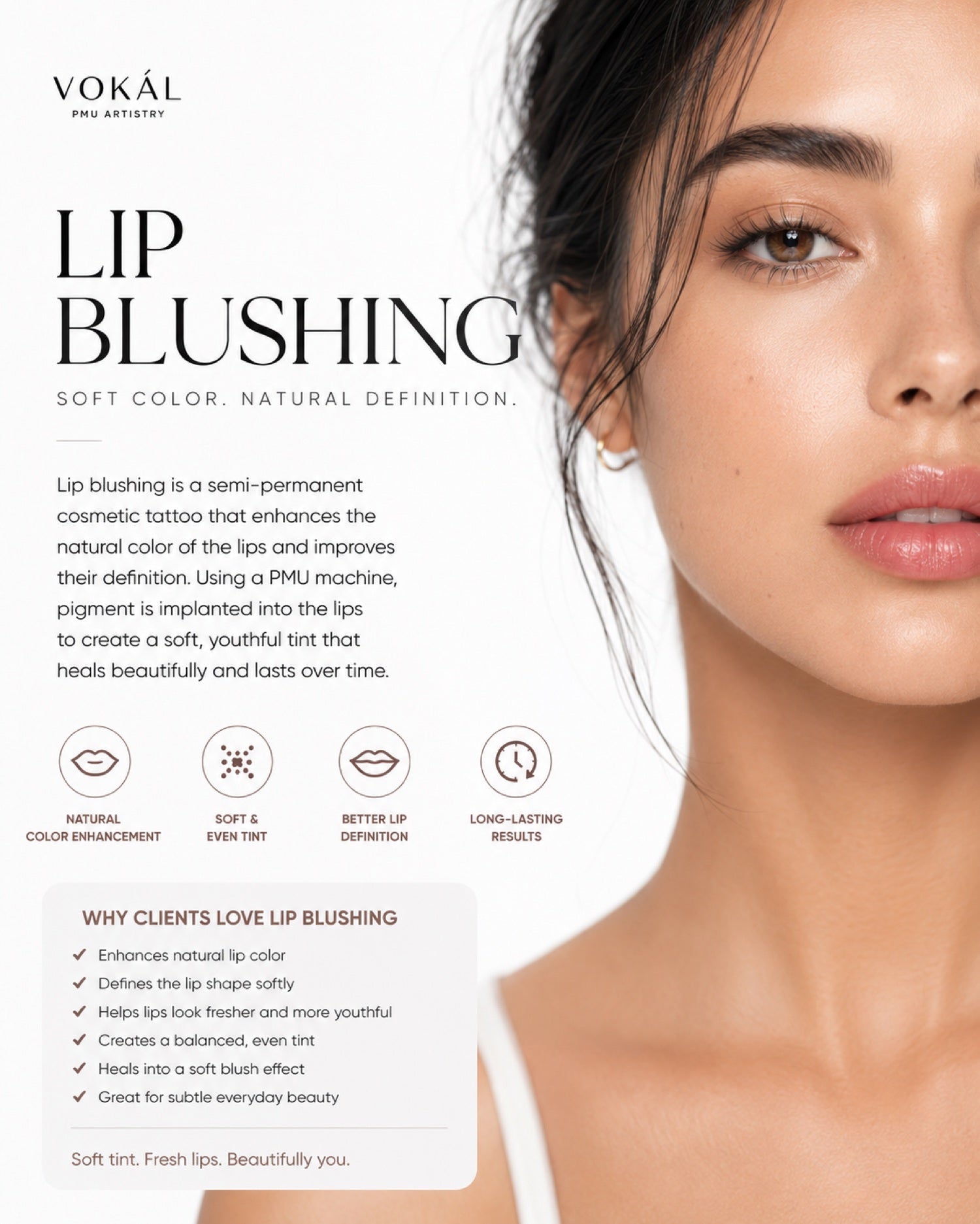 VOKAL lip blushing training board