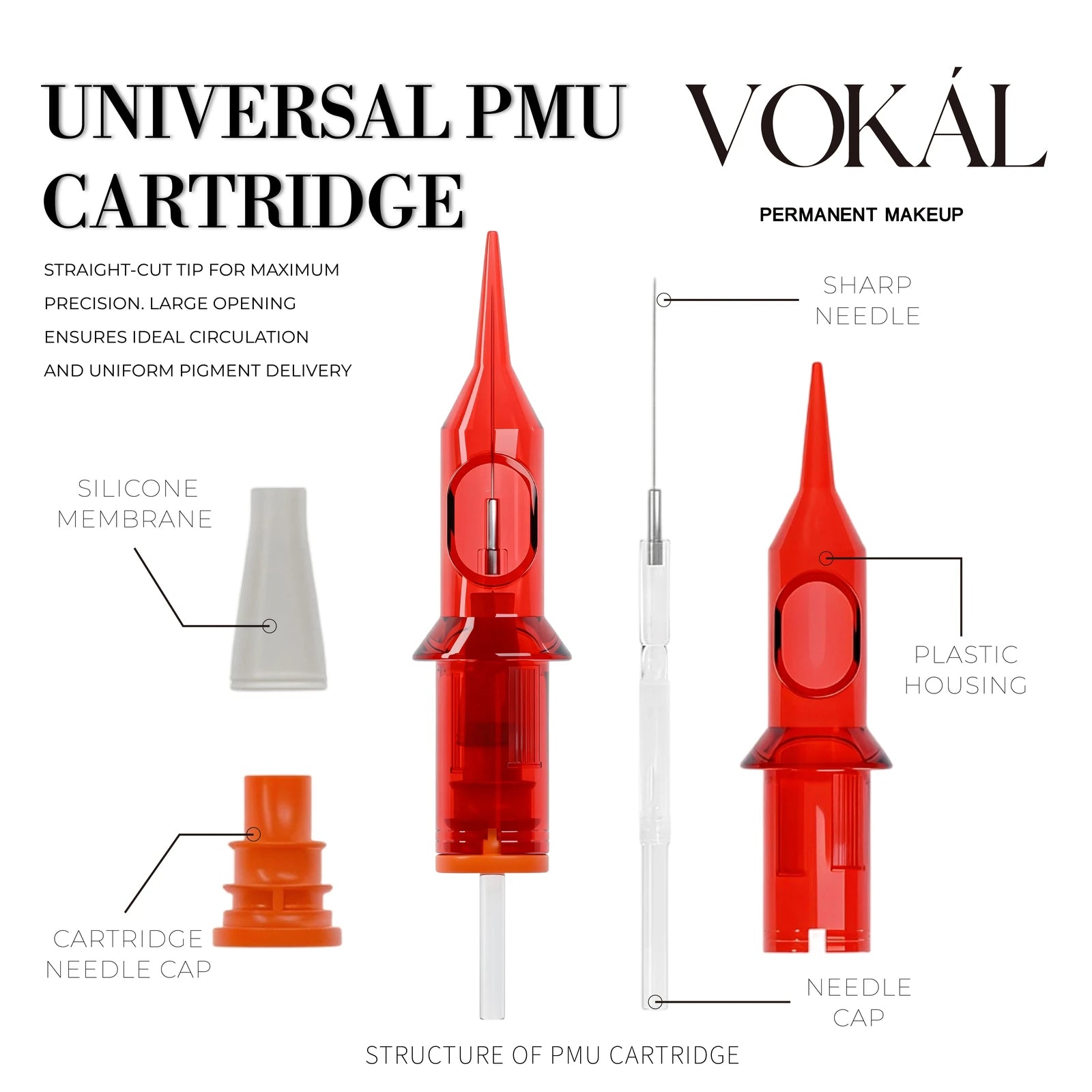 VOKAL Red Universal Needle — Cartridge structure