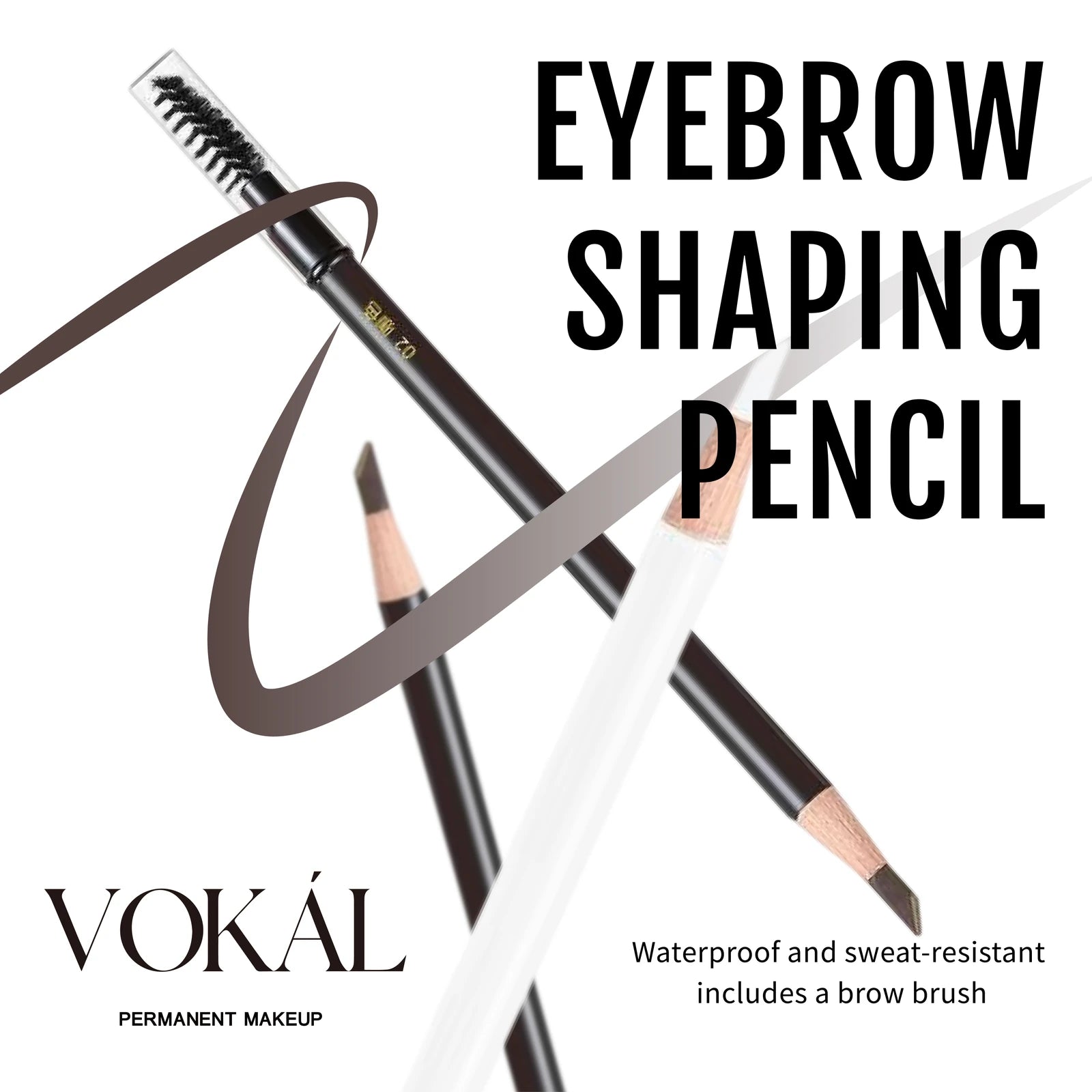 VOKAL eyebrow pencil with brush